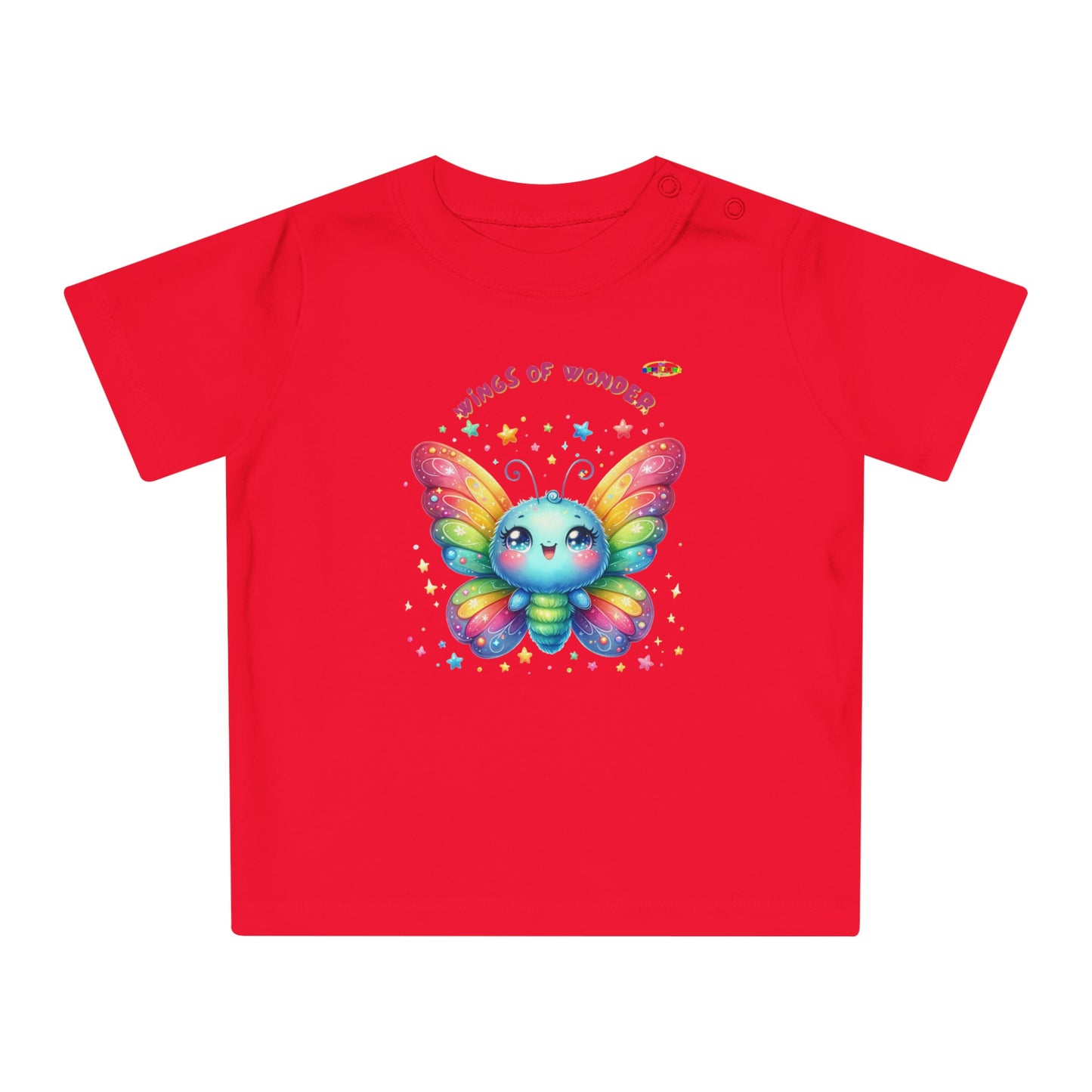 Cute Rainbow Baby Butterfly Graphic Baby T-Shirt--My Bright Side Clothing