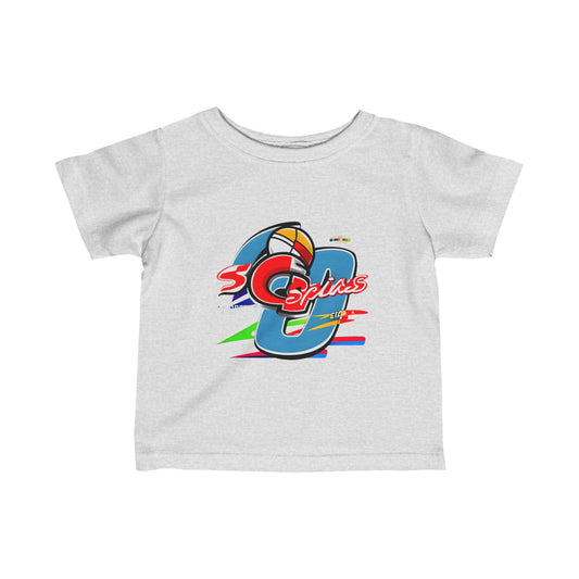 Cute Sports logo Infant Fine Jersey Tee-My Bright Side Clothing