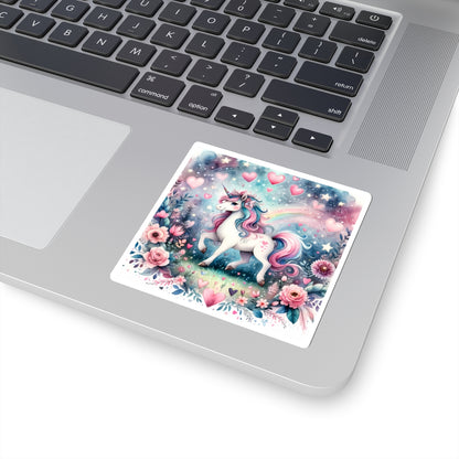 Magical Unicorn Love Kiss-Cut Sticker-My Bright Side Clothing