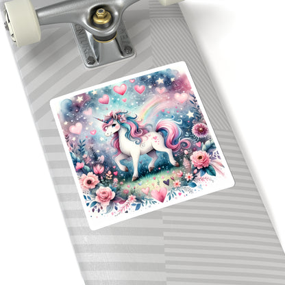 Magical Unicorn Love Kiss-Cut Sticker-My Bright Side Clothing