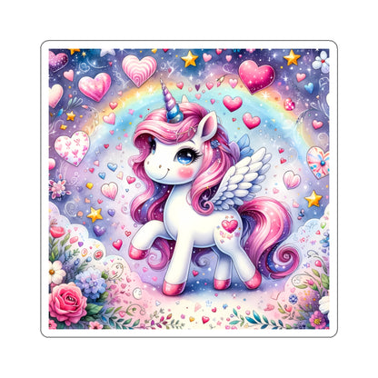 Magical Unicorn Love Kiss-Cut Sticker-My Bright Side Clothing