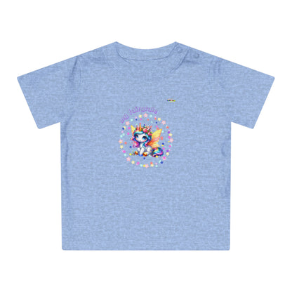 Cute My Fairy tale colourful baby unicorn logo Baby T-Shirt-My Bright Side Clothing