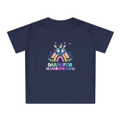 Cute Rainbow letters Baby Unicorn Baby T-Shirt--My Bight Side Clothing