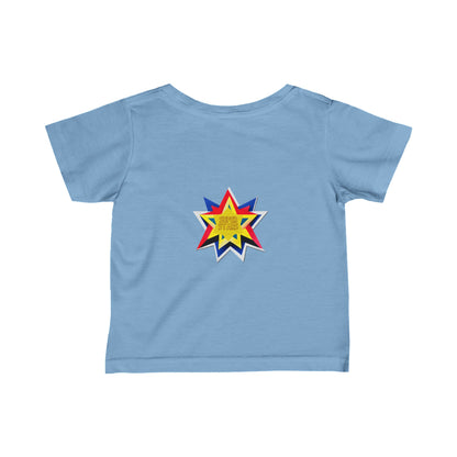 Cute Super Hero Super Stars Logo infant Fine Jersey Tee-My Bright Side Clothing