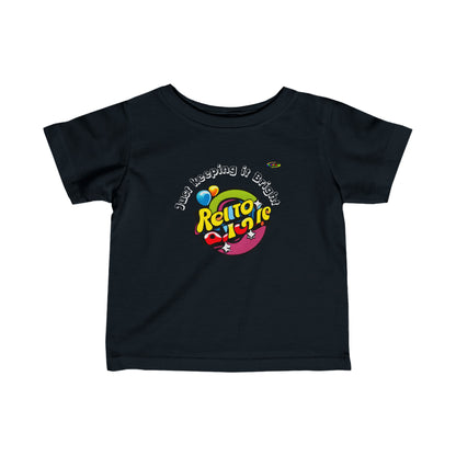 Cute keeping it Bright Rainbow Logo Infant Fine Jersey Tee-My Bright Side Clothing