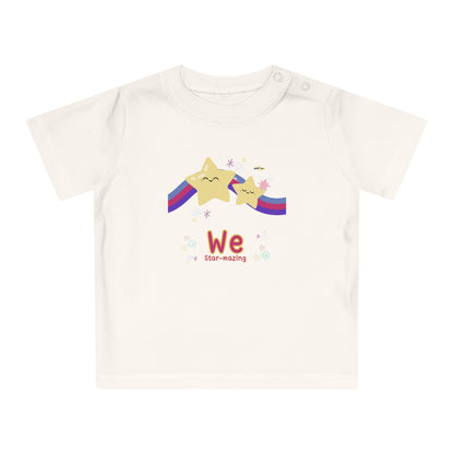 Cute We are Star-mazing rainbow star Graphic Baby T-Shirt-My Bright Side Clothing