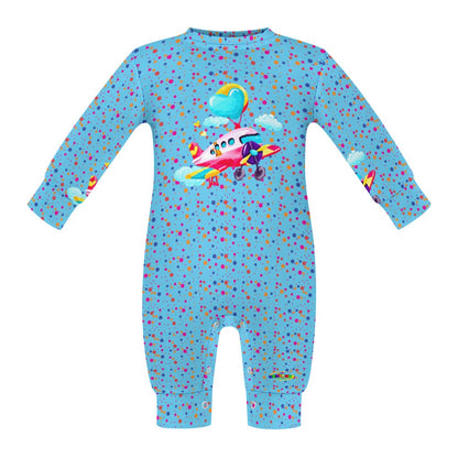 Cute Airplane Graphic  Baby Romper-My Bright Side Clothing