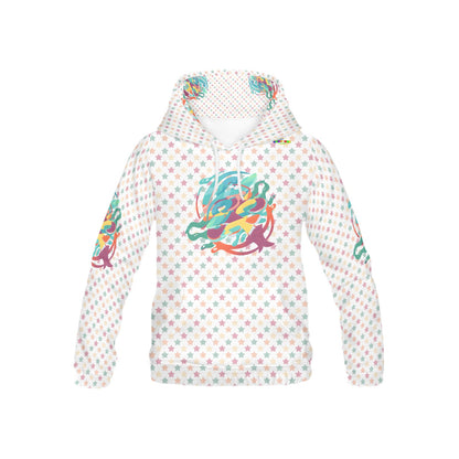 Pastel Rainbow Retro Bright mind bright life subliminal message Pattern and Logo Children's Hoodie-My Bright Side Clothing