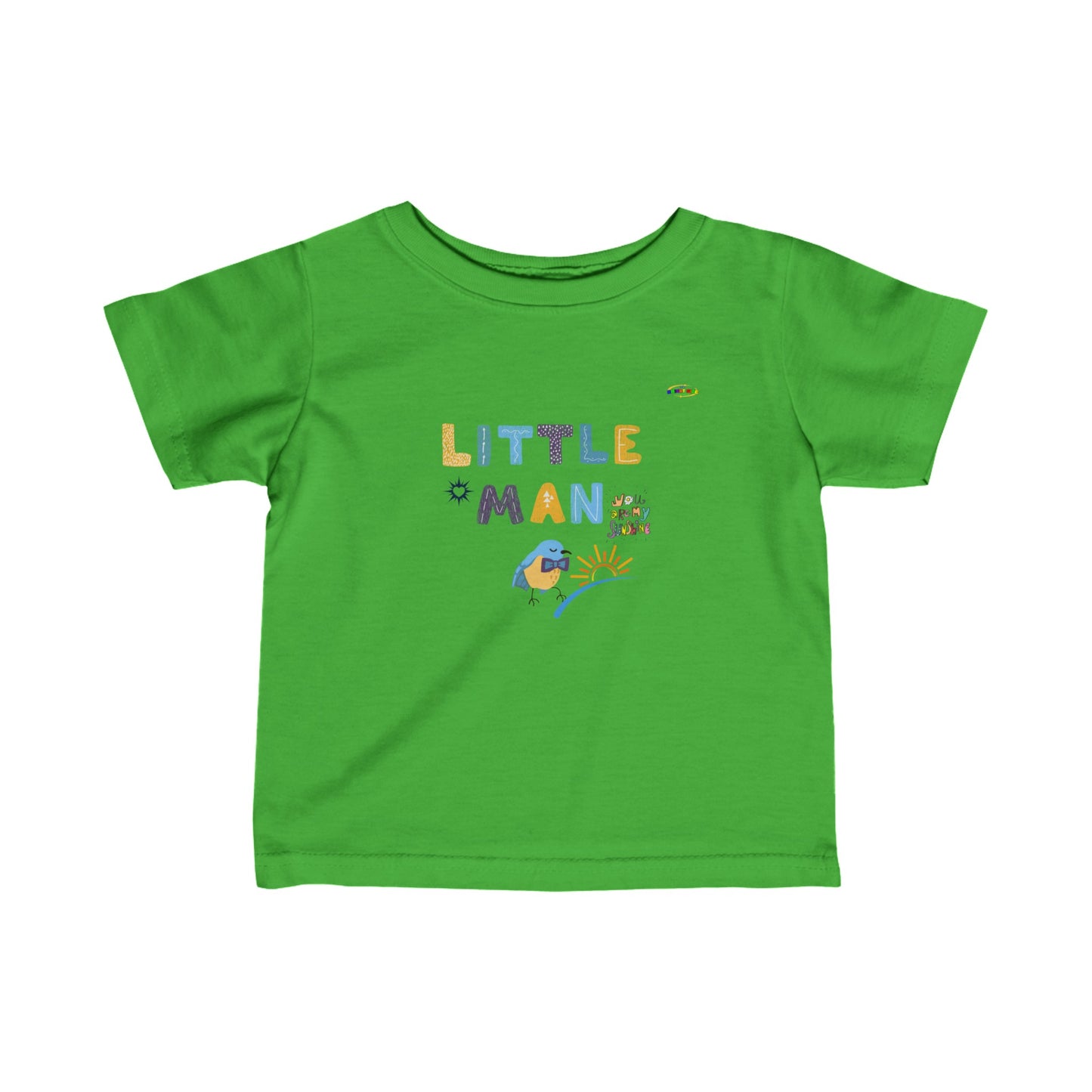 Cute Little Man Logo Infant Fine Jersey Tee-My Bright Side Clothing