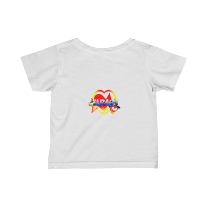 Borrowing Hearts Super Heart Hero Logo Infant Fine Jersey Tee--My Bright Side Clothing