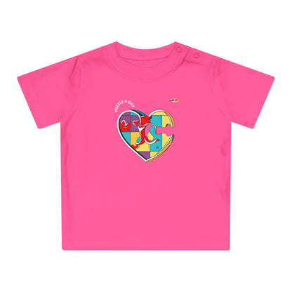 Cute Rainbow Heart Logo Baby T-Shirt-My Bright Side Clothing