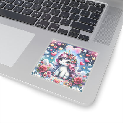 Magical Unicorn Love Kiss-Cut Sticker-My Bright Side Clothing