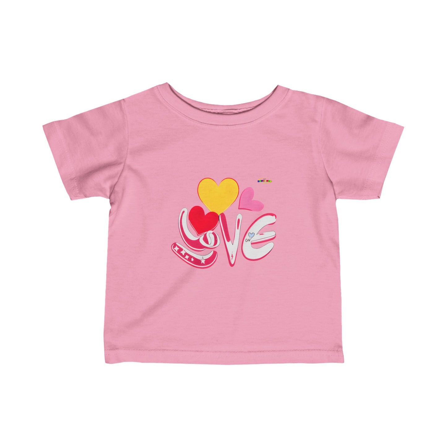 Cute Love logo Infant Fine Jersey Tee-My Bright Side Clothing