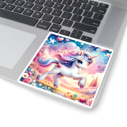 Magical Unicorn Love Kiss-Cut Sticker-My Bright Side Clothing