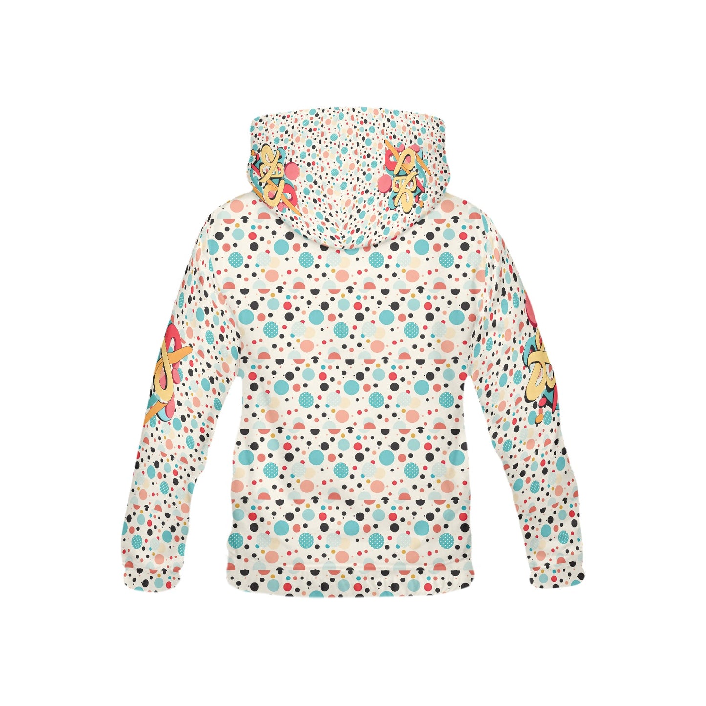 Pastel Rainbow Polkadot Retro Bright mind bright life subliminal message Pattern and Logo Children's Hoodie-My Bright Side Clothing