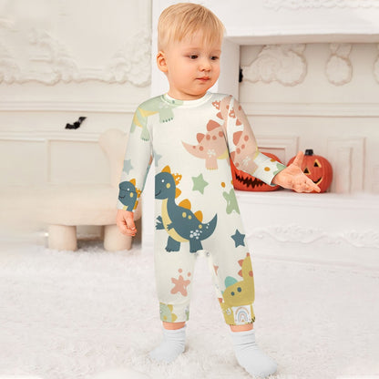 Cute Dinosaur & Stars Baby romper - My Brightside Clothing