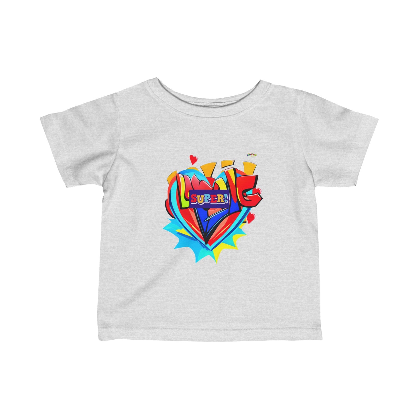 Cute Super Loved Hero Logo Infant Fine Jersey Tee--My Bright Side Clothing