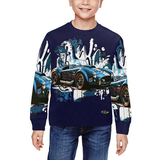 Vintage Sports Racing Car Children's Crew neck Sweatshirt  -My Bright Side Clothing