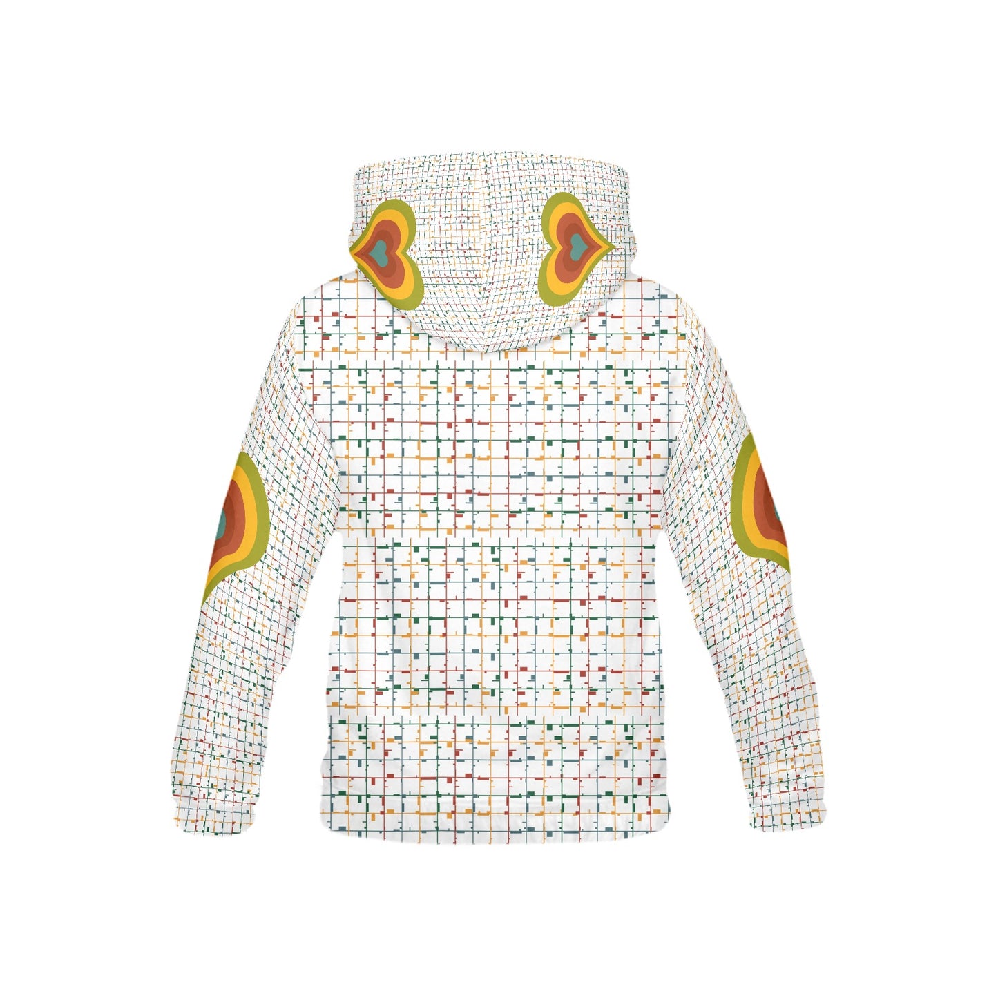 Heart Pattern and Graphic Children's Hoodie-My Bright Side Clothing