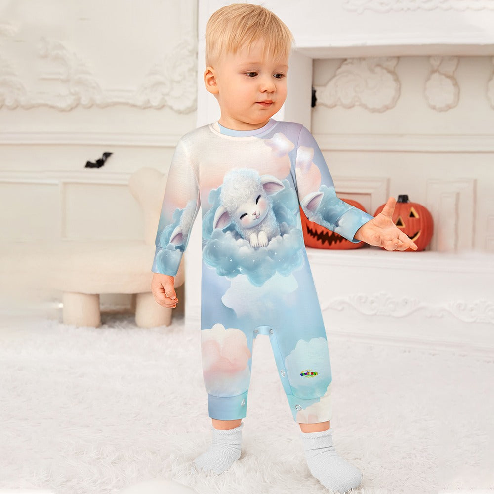 Cute Sleepy little Lamb Baby Romper-My Bright Side Clothing