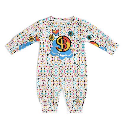 Cute Baby Bitcoin Logo Baby Romper-My Bright Side Clothing