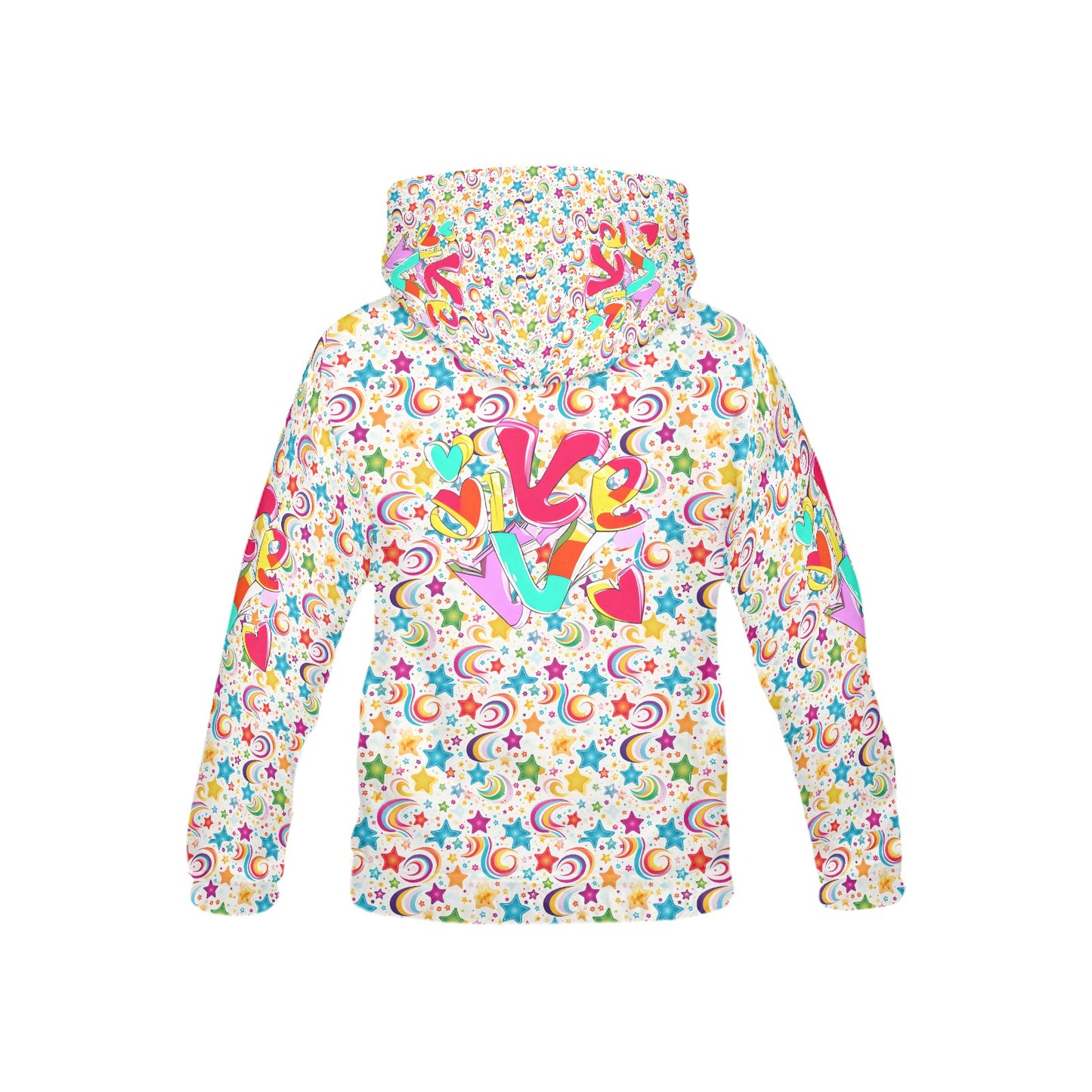 Rainbow Born to Shine Graphic and Pattern Children's Hoodie -My Bright Side Clothing