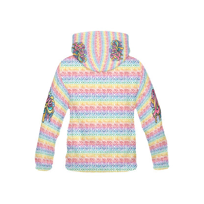 Beautiful Rainbow Love Pattern Children's Hoodie-My Bright Side Clothing