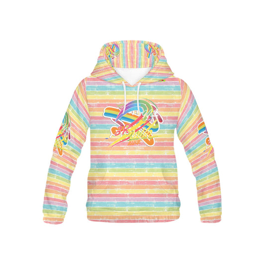 Rainbow Grunge Bright Life Logo Children's Hoodie-My Bright Side Clothing