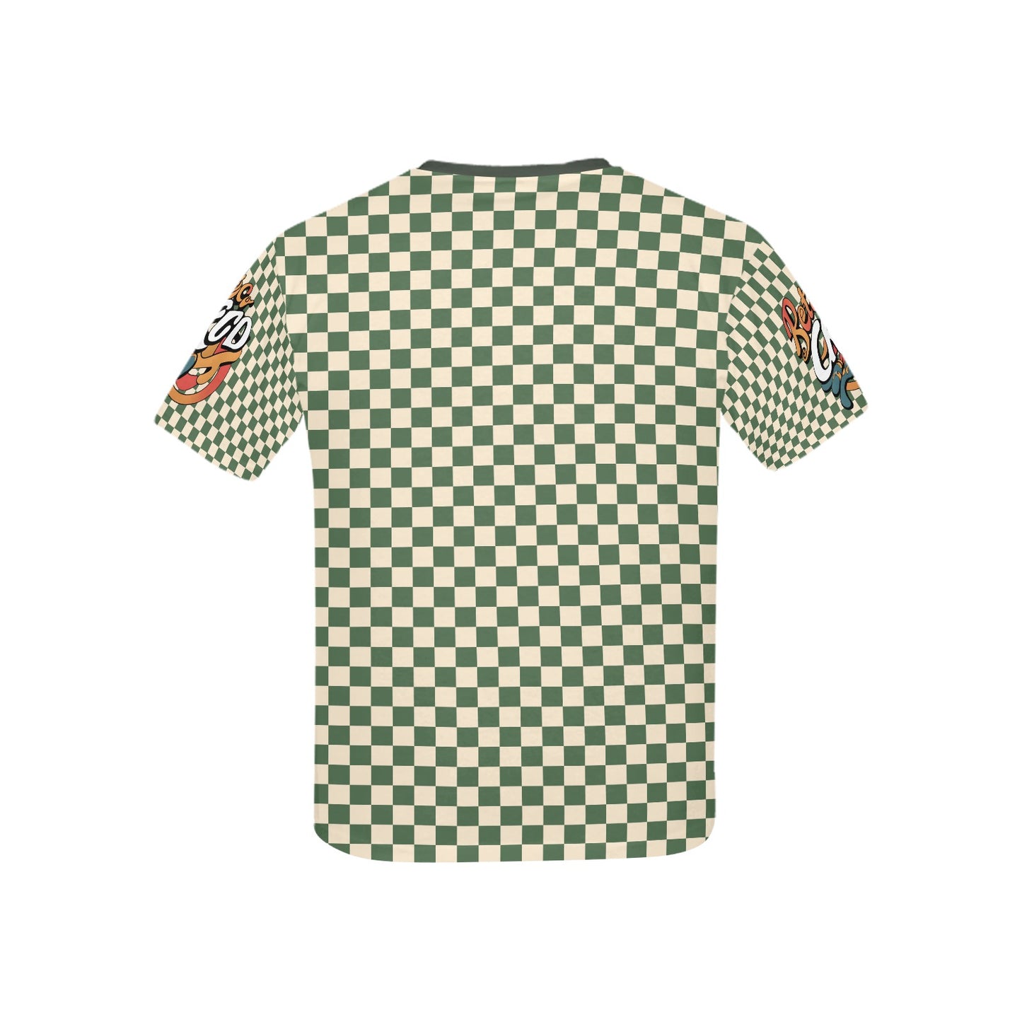 Retro Checkered Pattern and Logo Children's T-shirt -My Bright Side Clothing