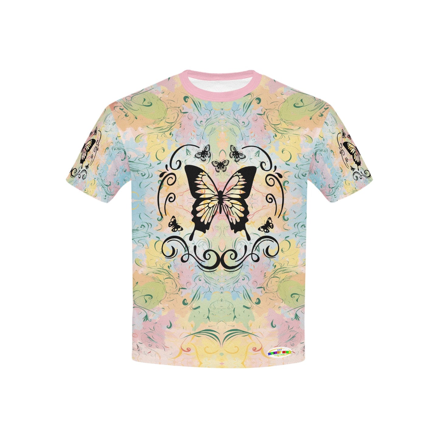 Beautiful Butterfly Abstract Children's T-shirt-My Bright Side Clothing