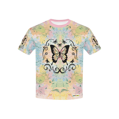 Beautiful Butterfly Abstract Children's T-shirt-My Bright Side Clothing