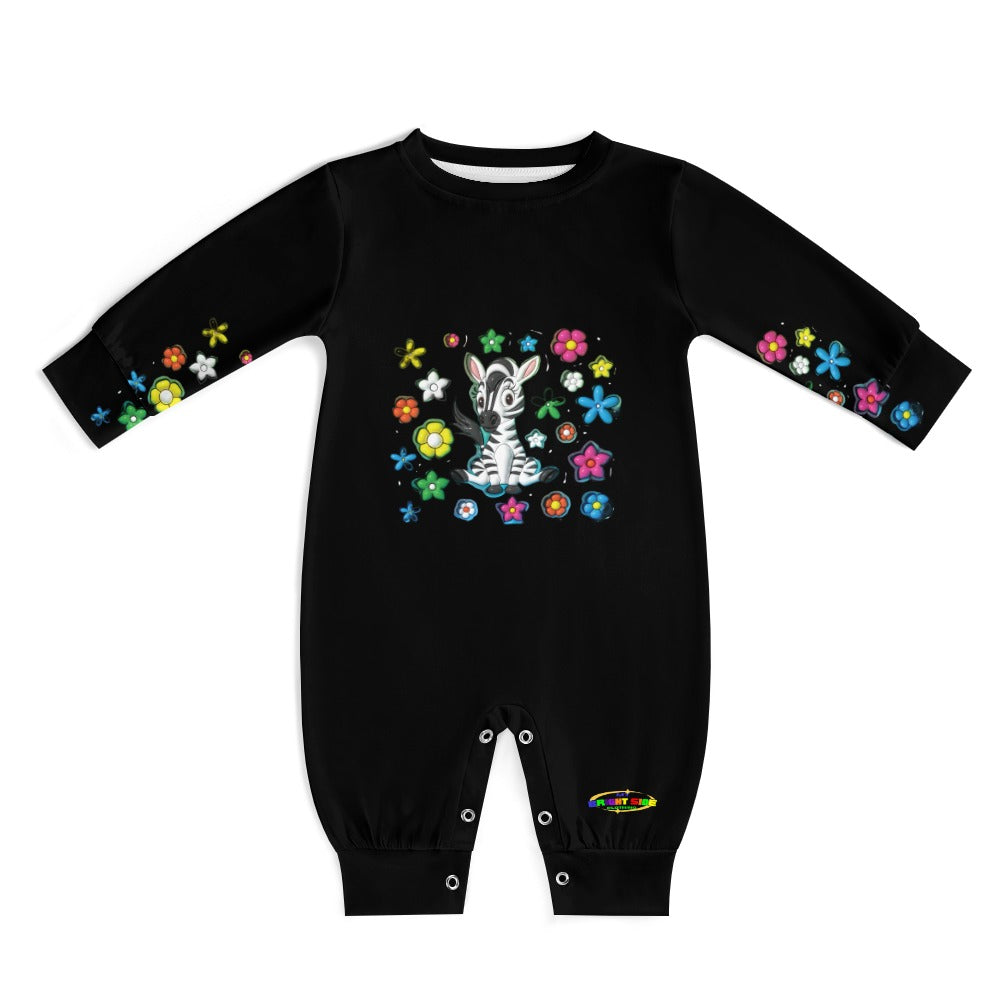 Cute Colourful Cartoon Zebra Baby Romper-My Bright Side Clothing