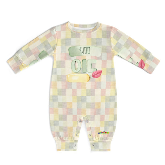 Cute Pastel Patch Pattern  Baby Romper  -My Bright Side Clothing