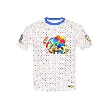 Beautiful Rainbow Heart Pattern and Graphic-Children's T-shirt My Bright Side Clothing