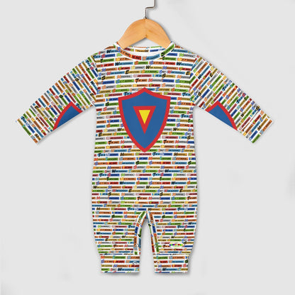 Superhero Theme Baby Romper-My Bright Side Clothing