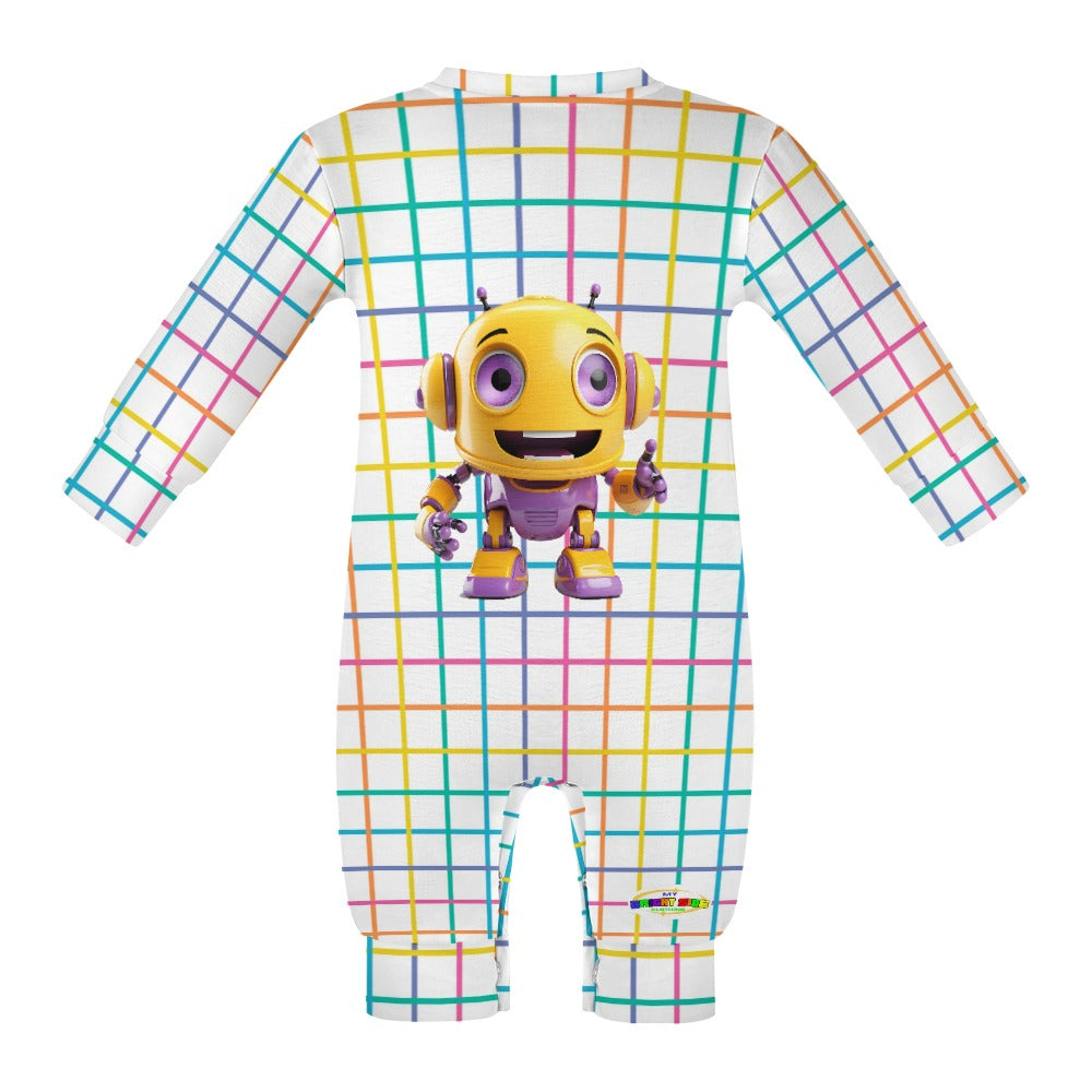 Cute Silly Robot Baby Romper--My Bright Side Clothing