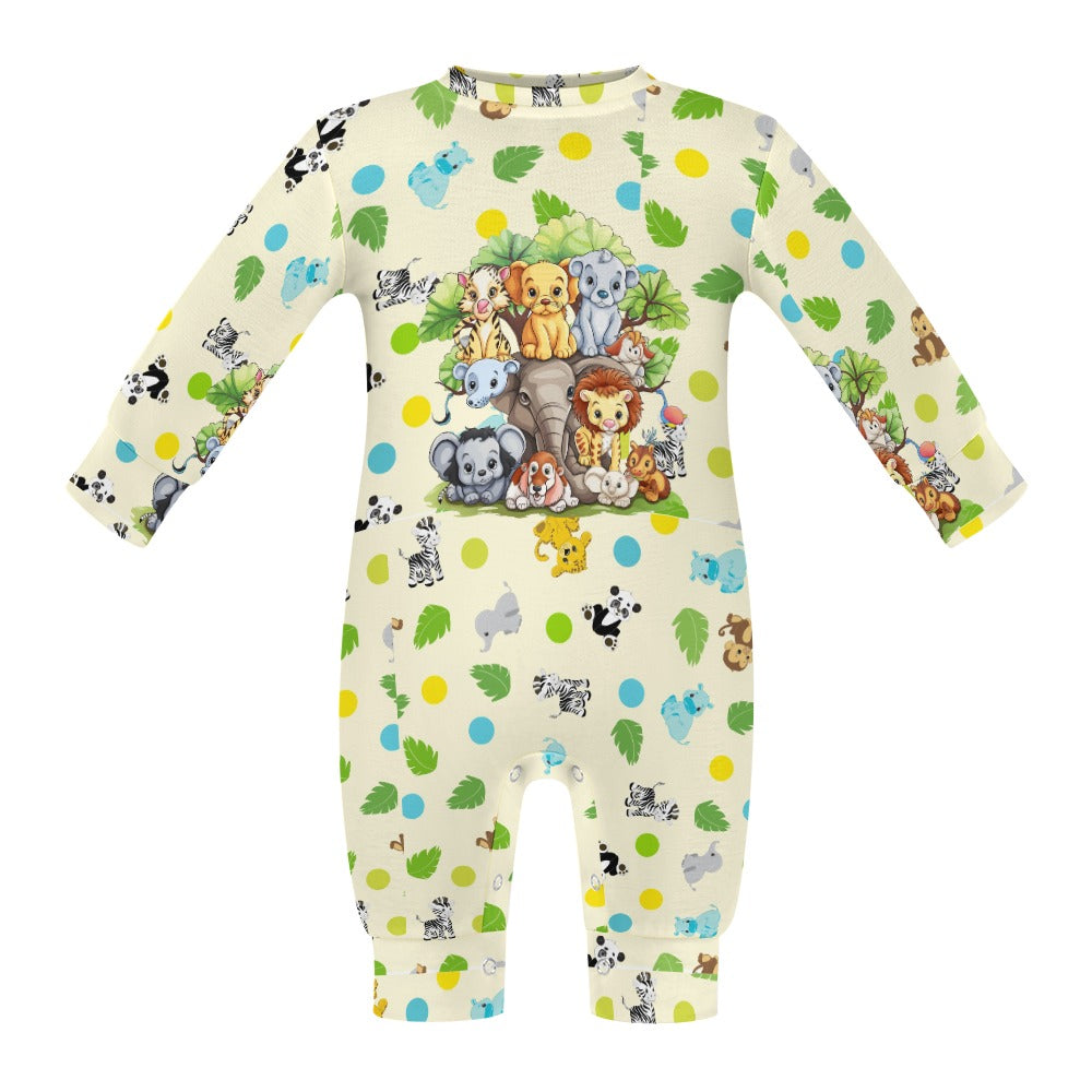 Cute Safari Animals Baby Romper -My Bright Side Clothing