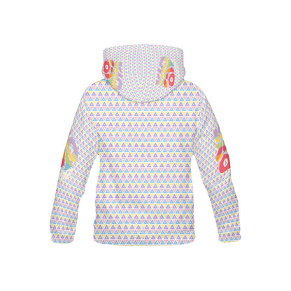 Pastel Rainbow Bright mind bright life subliminal message Pattern and Logo Children's Hoodie-My Bright Side Clothing