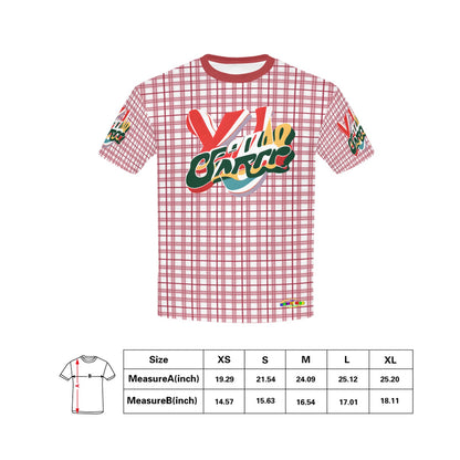 Retro Checkered Pattern and Logo Children's T-shirt -My Bright Side Clothing