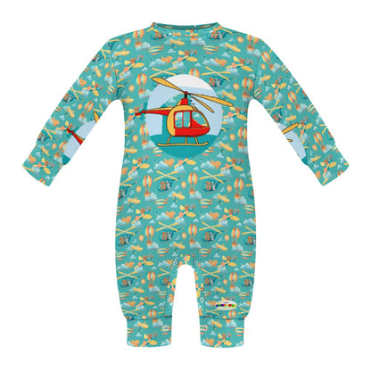 Helicopter Pattern Baby Romper-My Bright Side Clothing