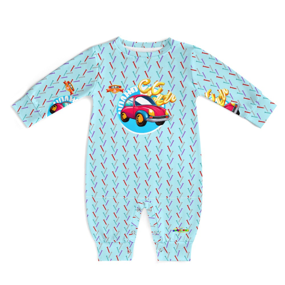 Cute Toy Car Graphic Baby Romper -My Bright Side Clothing