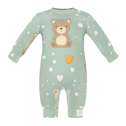 Cute Teddy Bear and Clouds Romper - My Brightside Clothing