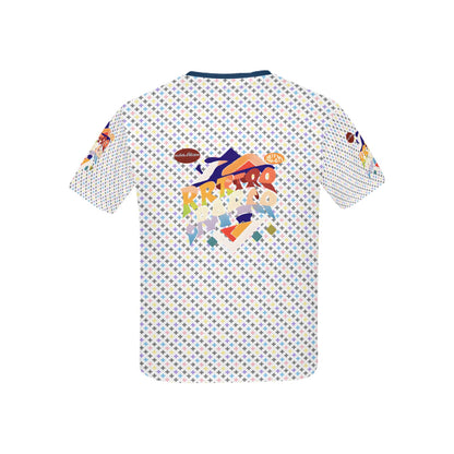 Pastel Retro Bright mind bright life subliminal message Pattern and Logo Children's T-shirt-My Bright Side Clothing