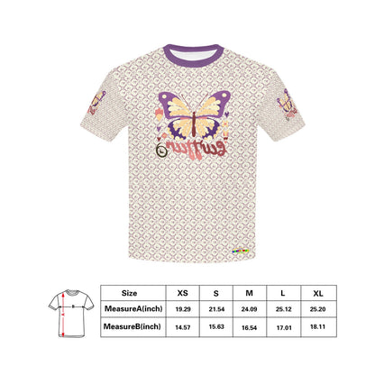 Beautiful Butterfly Pattern and Graphic-Children's T-shirt My Bright Side Clothing