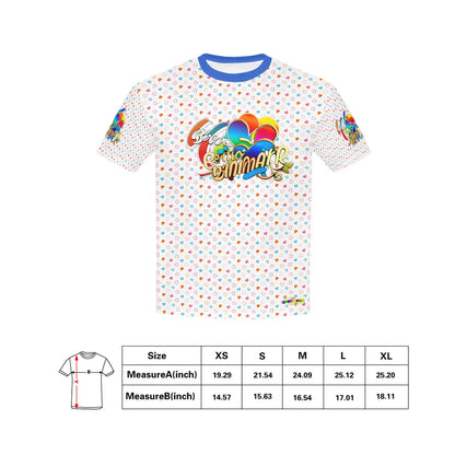 Beautiful Rainbow Heart Pattern and Graphic-Children's T-shirt My Bright Side Clothing