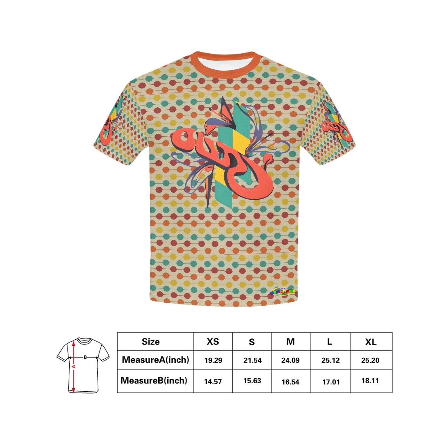 Retro Pattern and Logo Children's T-shirt -My Bright Side Clothing