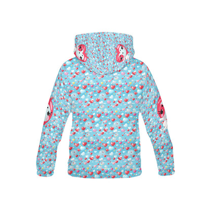 Beautiful Heart Pattern Children's Hoodie-My Bright Side Clothing