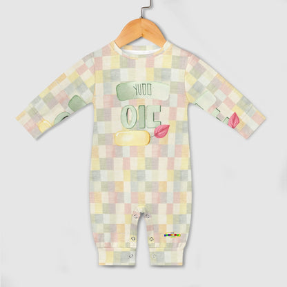 Cute Pastel Patch Pattern  Baby Romper  -My Bright Side Clothing