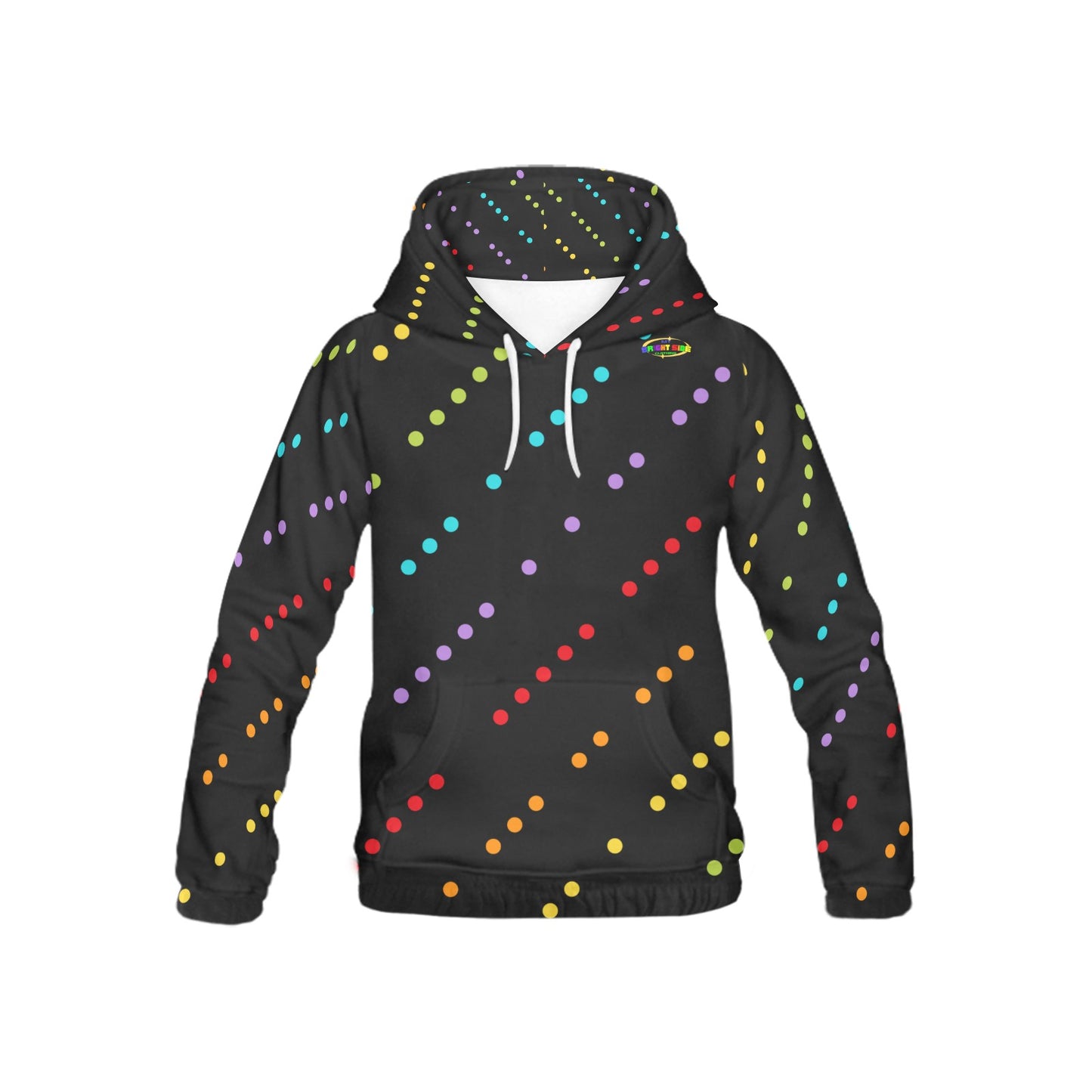 Rainbow Dots Pattern Children's Hoodie-My Bright Side Clothing