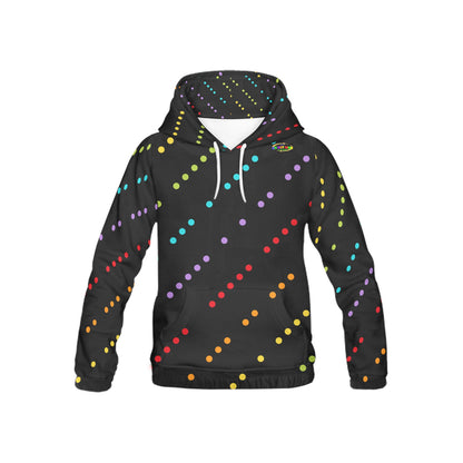 Rainbow Dots Pattern Children's Hoodie-My Bright Side Clothing